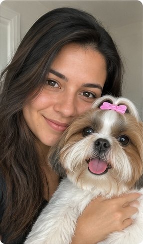 Pessoa com pet, foto ilustrativa